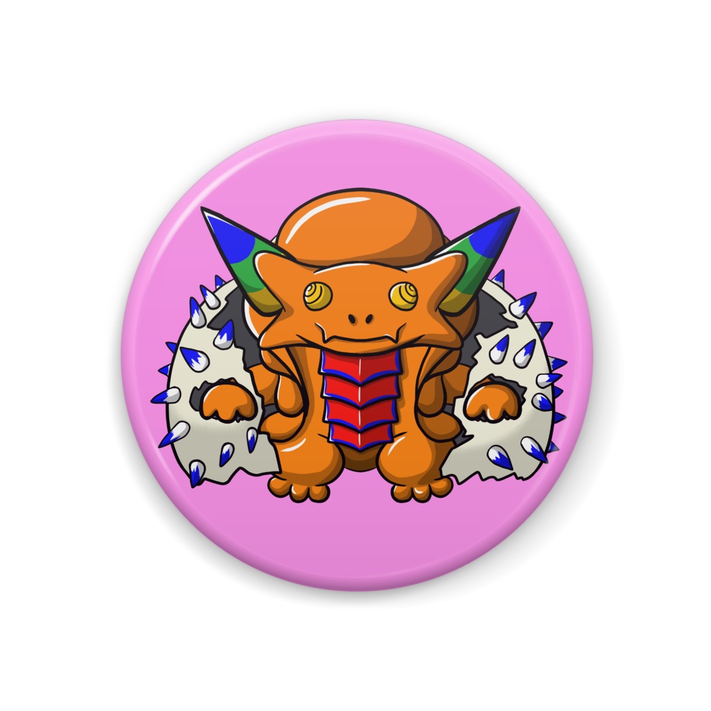 【怪獣 ハンコウキラドン】キャラクター缶バッジ Ver.2