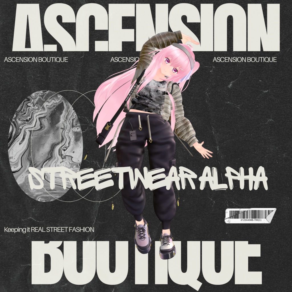 【複数アバター対応】ストリートウェアアルファ・Streetwear Alphα
