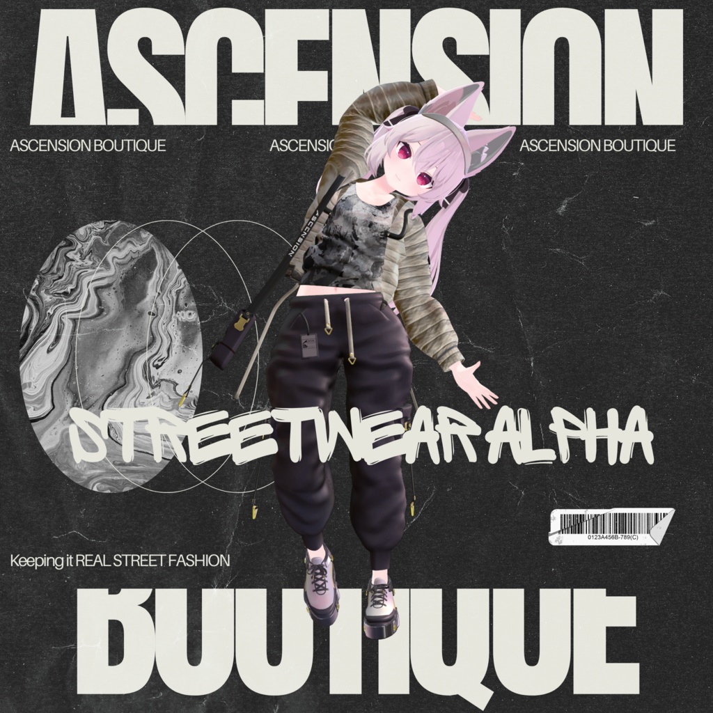 【複数アバター対応】ストリートウェアアルファ・Streetwear Alphα