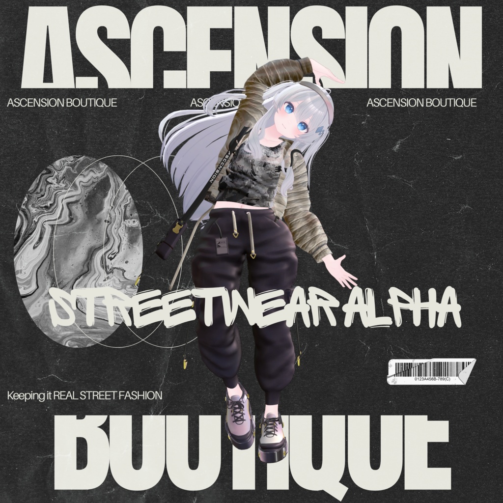 【複数アバター対応】ストリートウェアアルファ・Streetwear Alphα