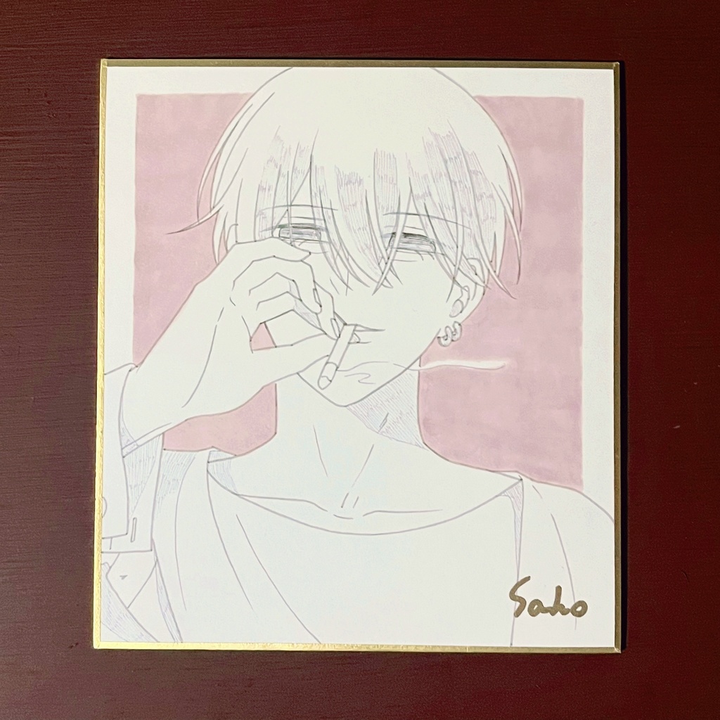 ミニ色紙　岩倉先輩