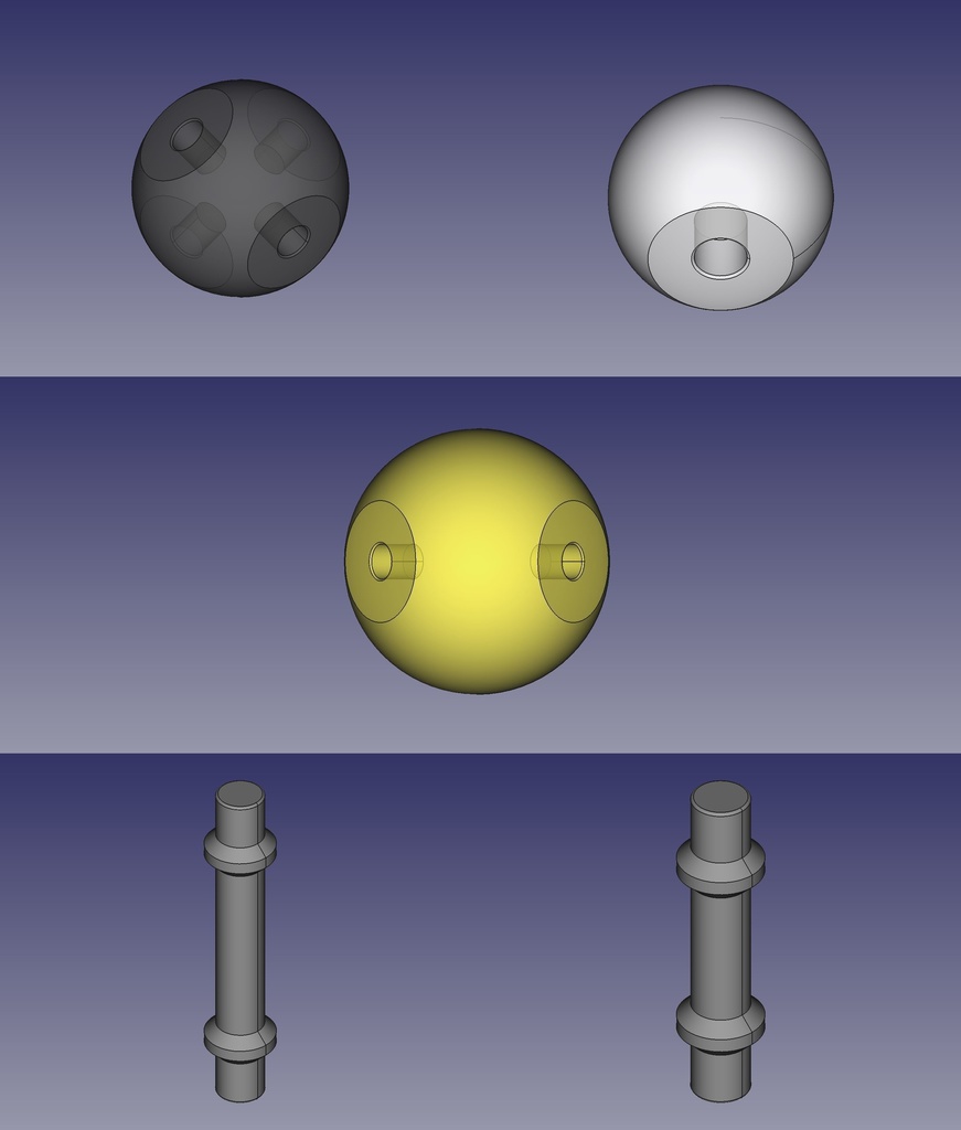 【3Dデータ】原子ブロック - 硫黄