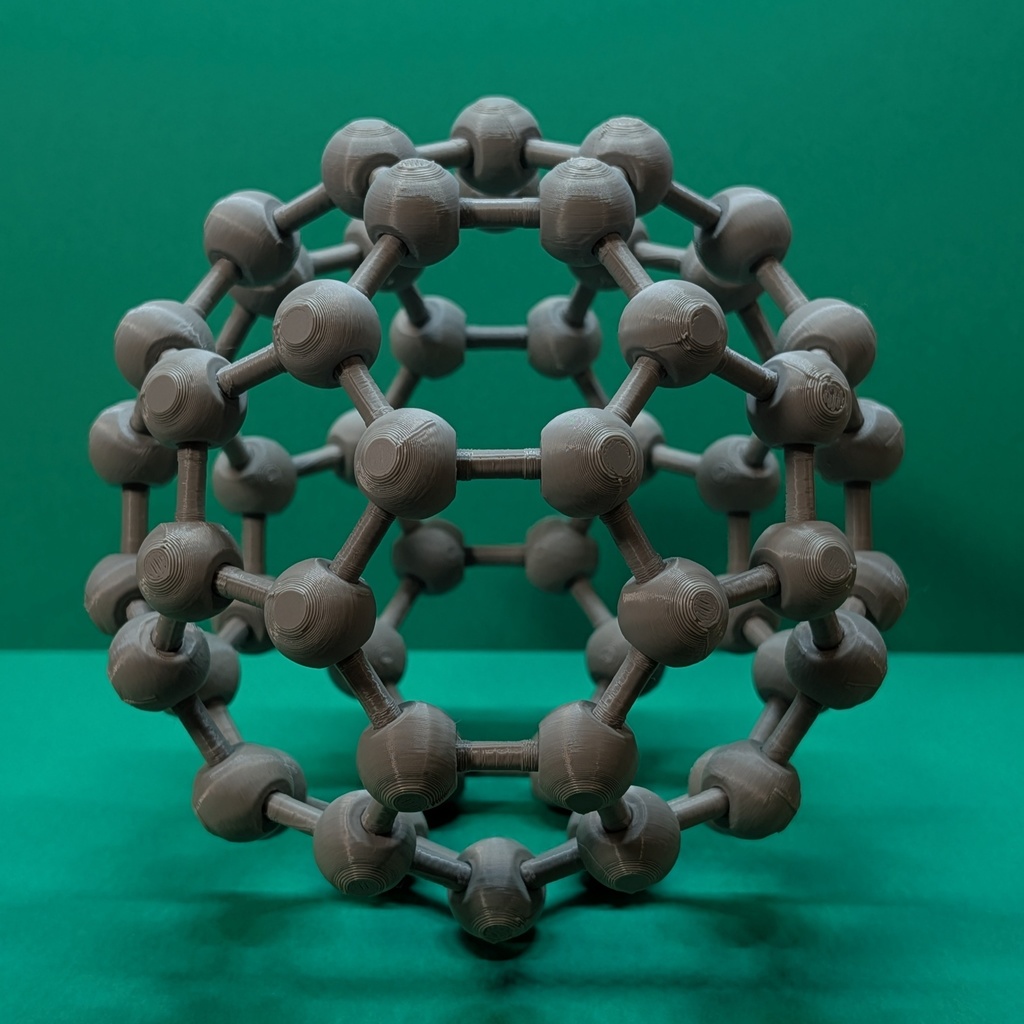 【3Dデータ】原子ブロックB - フラーレン（C60）