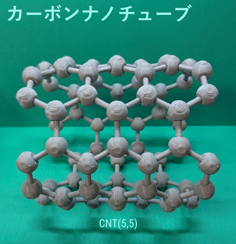 【3Dデータ】原子ブロックB - カーボンナノチューブ1