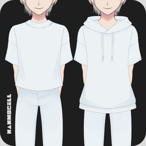 Shirt and Hoodie 【 Customizable Live2D | live2dモデル | VTS 】