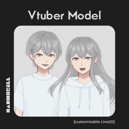 Shirt and Hoodie 【 Customizable Live2D | live2dモデル | VTS 】