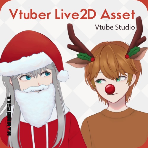 Christmas Accessories【 Live2D rigged asset | Live2Dアバター | VTS】