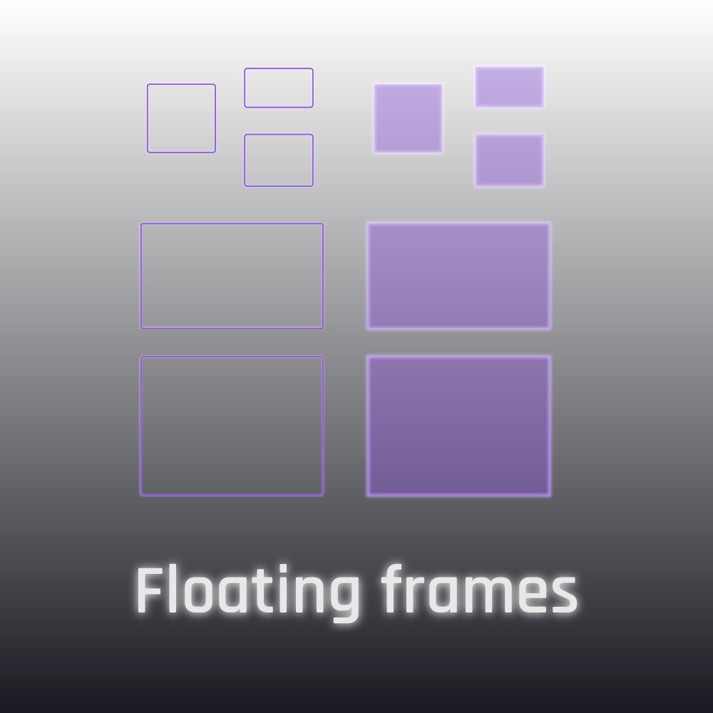 Minimalistic Neon 【 Panels & Animated Overlay | パネル&動く配信オーバーレイ|OBS】