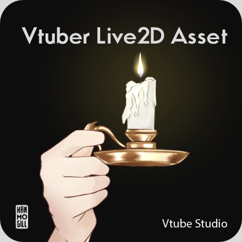 Chamberstick Candle【 Live2D rigged asset | Live2Dアバター | VTS】
