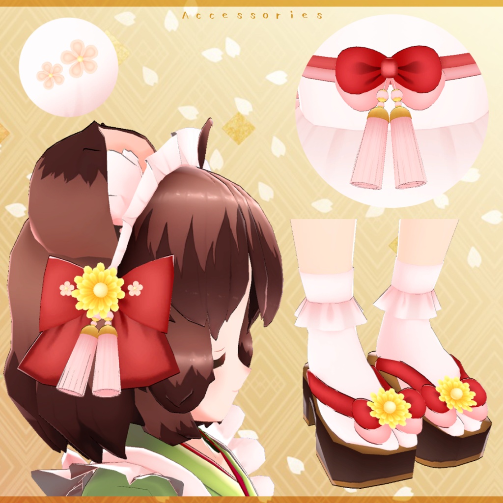 オリジナル3Dモデル●ぽんみつ狸娘●v2.03【Avatars3.0版】