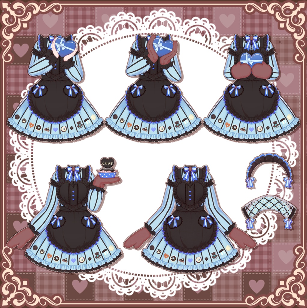 【フリー素材】バレンタイン衣装