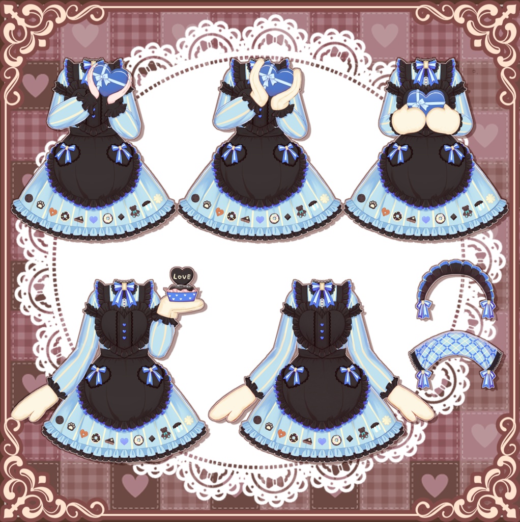 【フリー素材】バレンタイン衣装