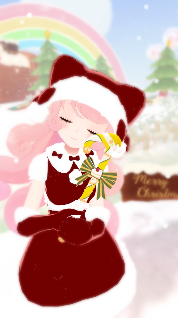 【3Dモデル】クリスマスケイン【VRChat向け】