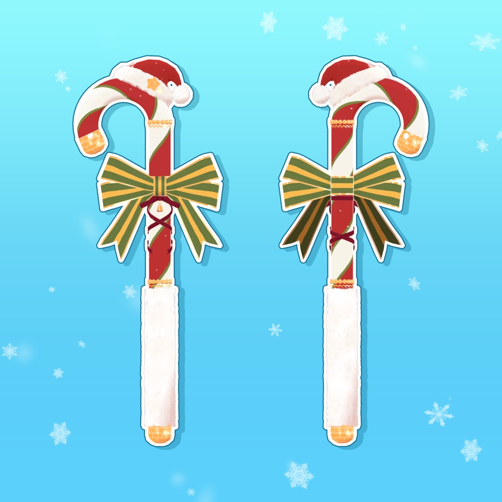 【3Dモデル】クリスマスケイン【VRChat向け】