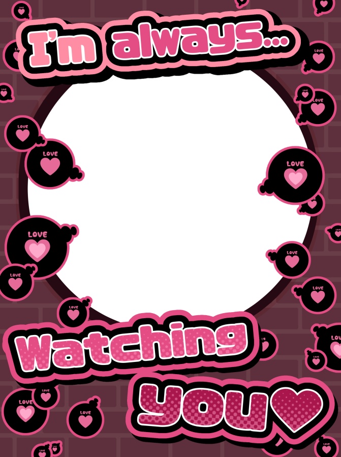 【フリー素材】ハートいっぱいの枠