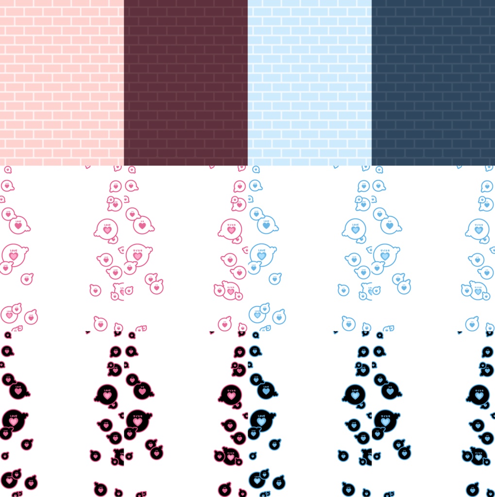 【フリー素材】ハートいっぱいの枠