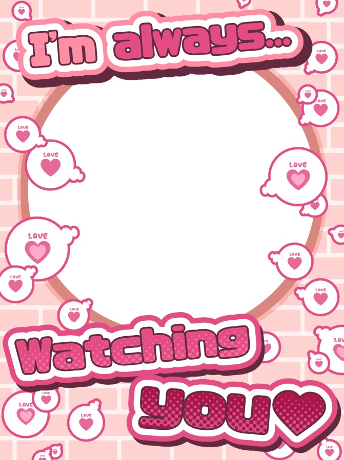 【フリー素材】ハートいっぱいの枠