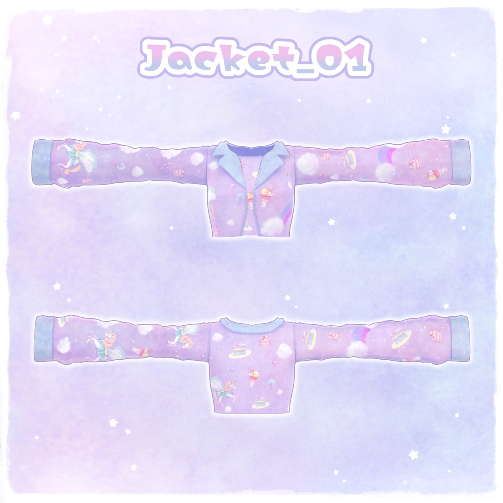 【NC's Cloth専用】ゆめかわテクスチャ・マテリアル【Material・Texture】