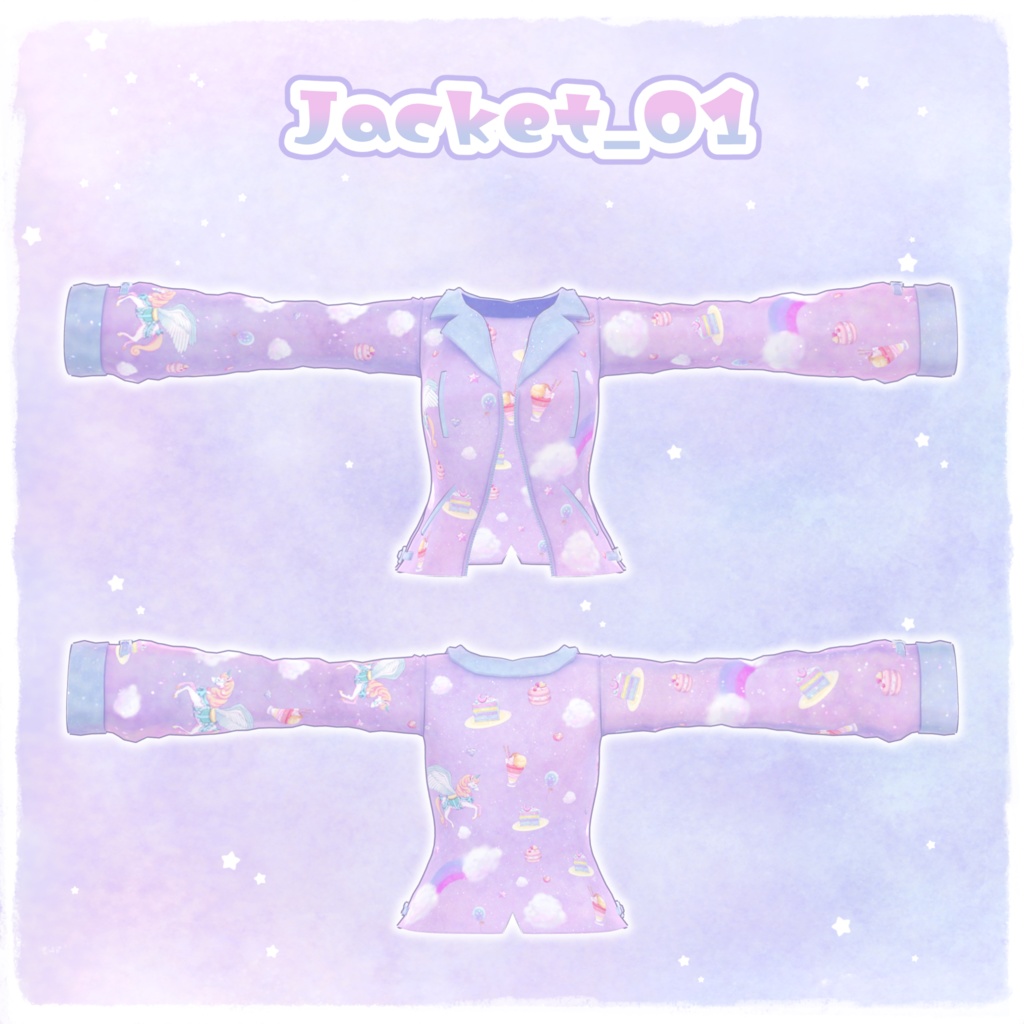 【NC's Cloth専用】ゆめかわテクスチャ・マテリアル【Material・Texture】