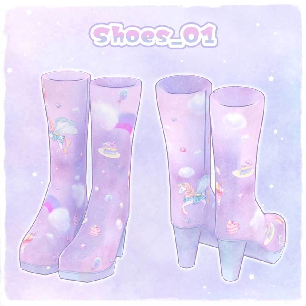 【NC's Cloth専用】ゆめかわテクスチャ・マテリアル【Material・Texture】