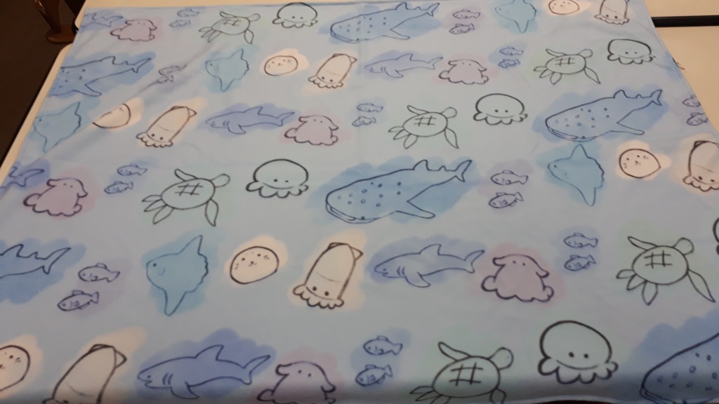 【受注生産】つむつむ水族館ブランケット(わちゃわちゃ)