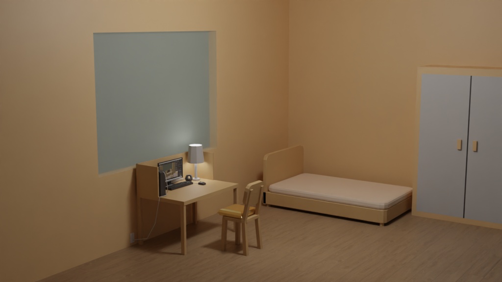 PCと部屋モドキ