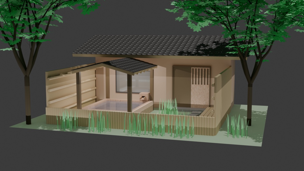 【3Dモデル】温泉モドキ