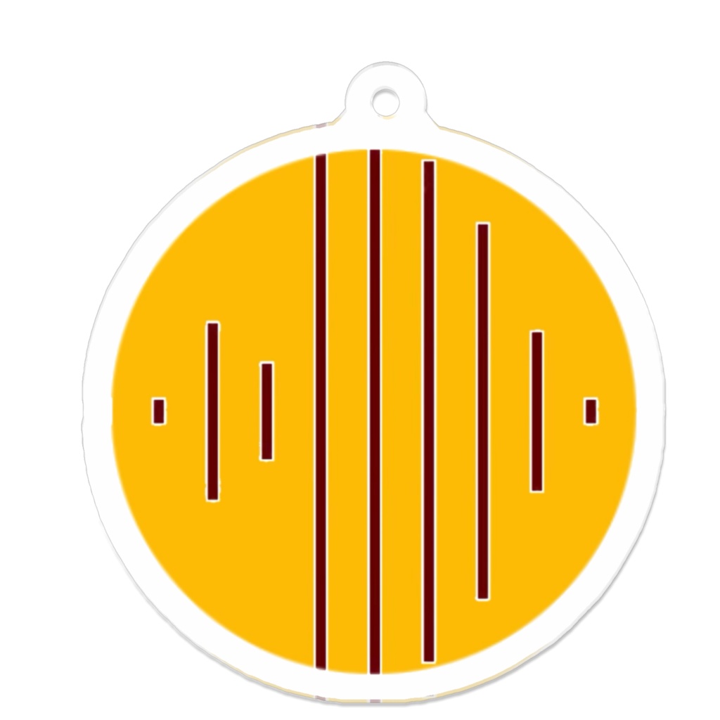 「ズ」 音声波形アクリルキーホルダー