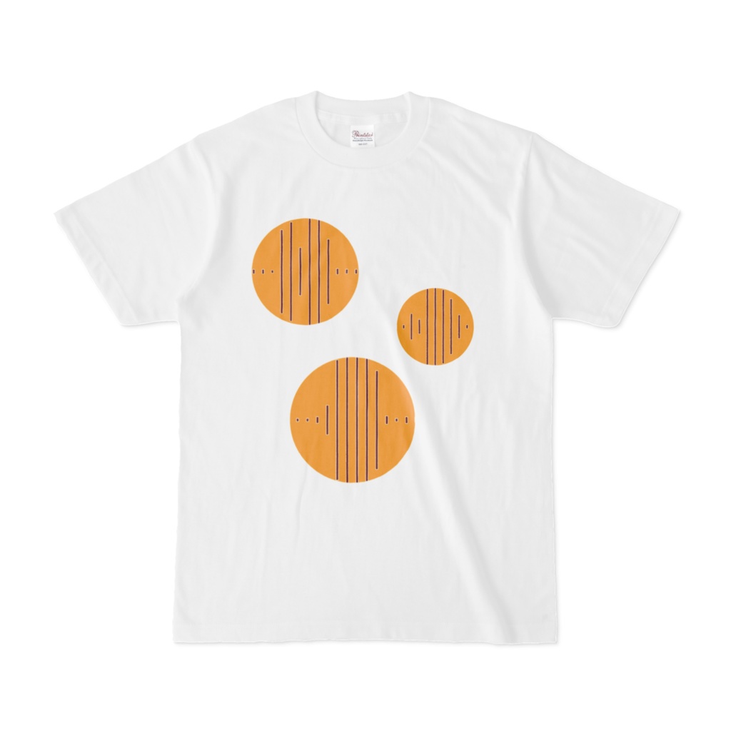 音声波形(丸型) 半袖Tシャツ