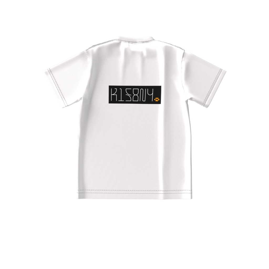 「nw/k1s8n4」ボックスロゴ ビッグシルエットTシャツ