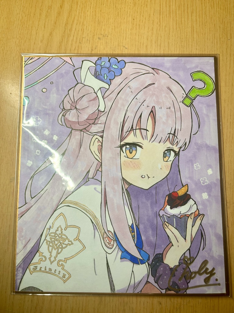 聖園ミカ　中サイズ色紙