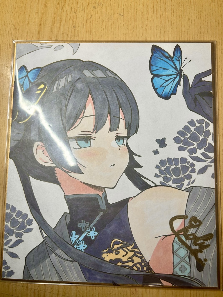 竜華キサキ　中サイズ色紙