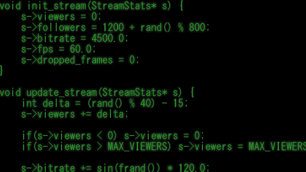 【動画素材】プログラムコードが流れる背景