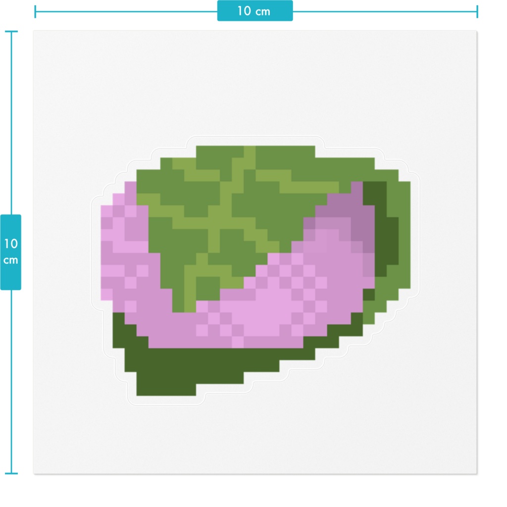 ドット桜餅 ステッカー