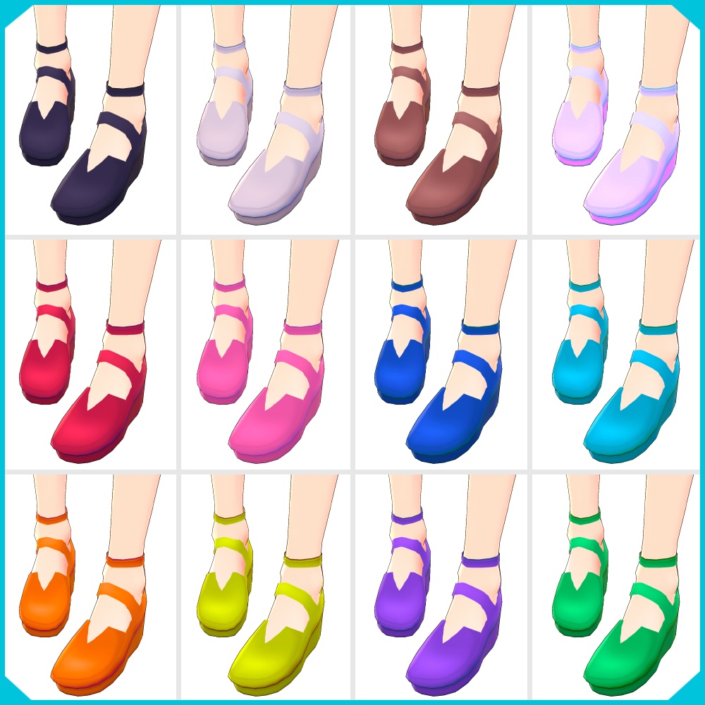 【VRoid】シンプルストラップサンダル