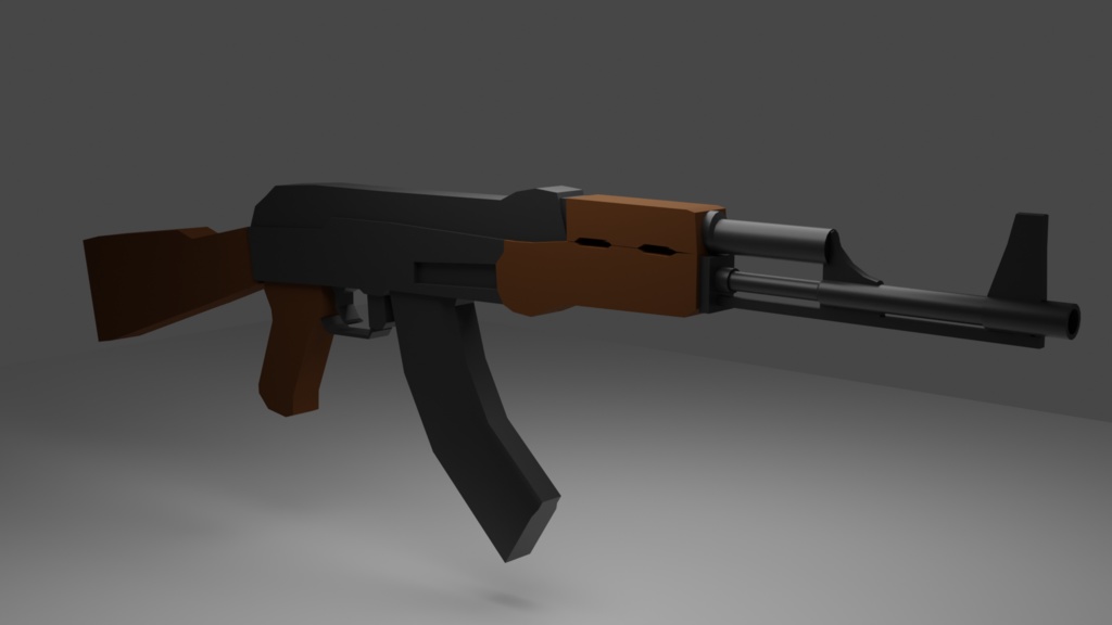 【3Dモデル】さいばーぱんくっぽい「かたな」とえーけー(AK)