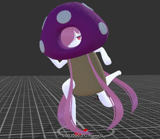 カルキアちゃん専用【3D衣装】きのこのきぐるみ