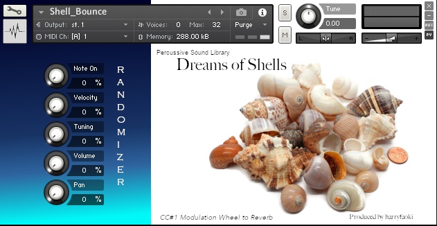 貝殻を使ったユニークなKontaktサンプル音源ライブラリー”Dreams of Shells"