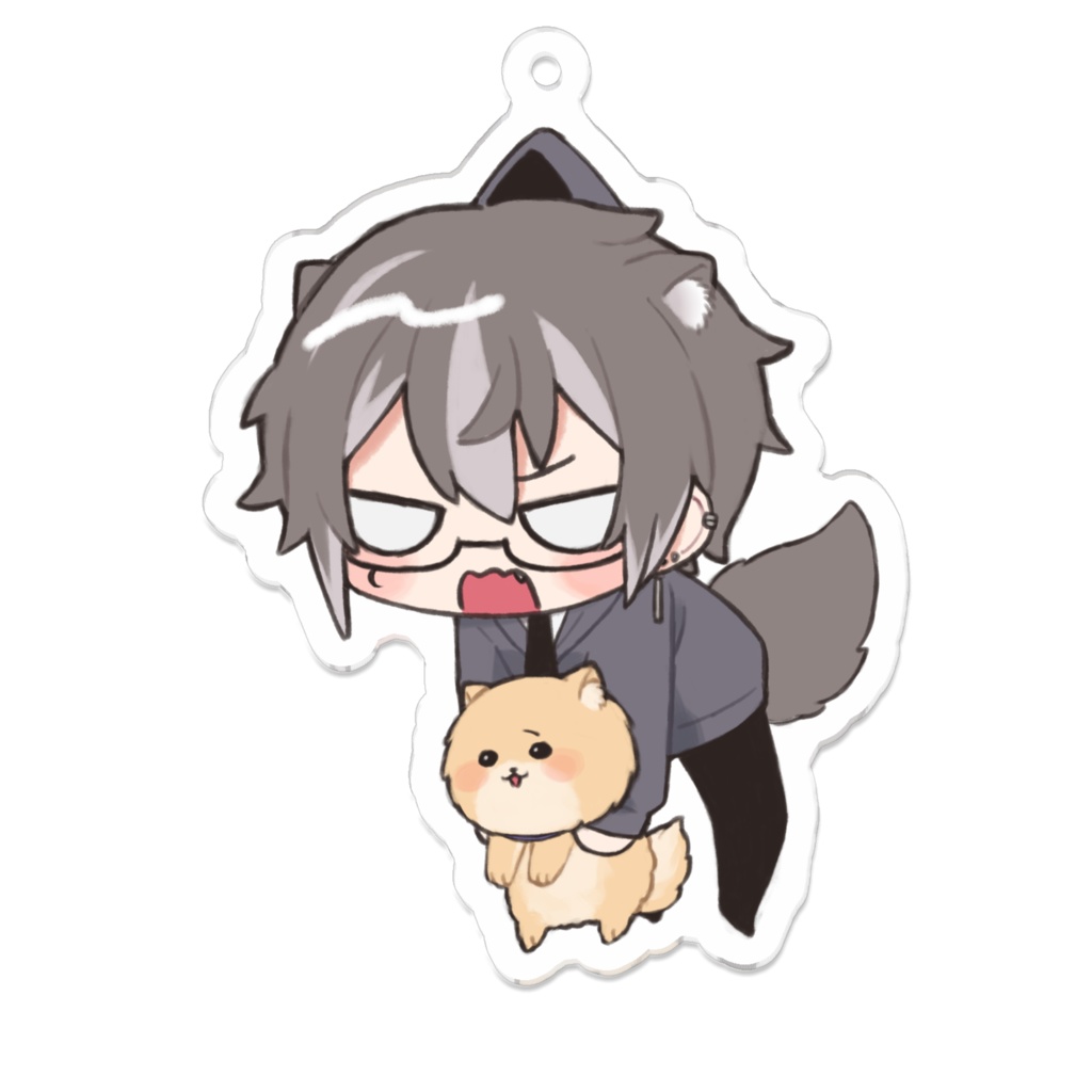 おこむつキーホルダー（いぬ）