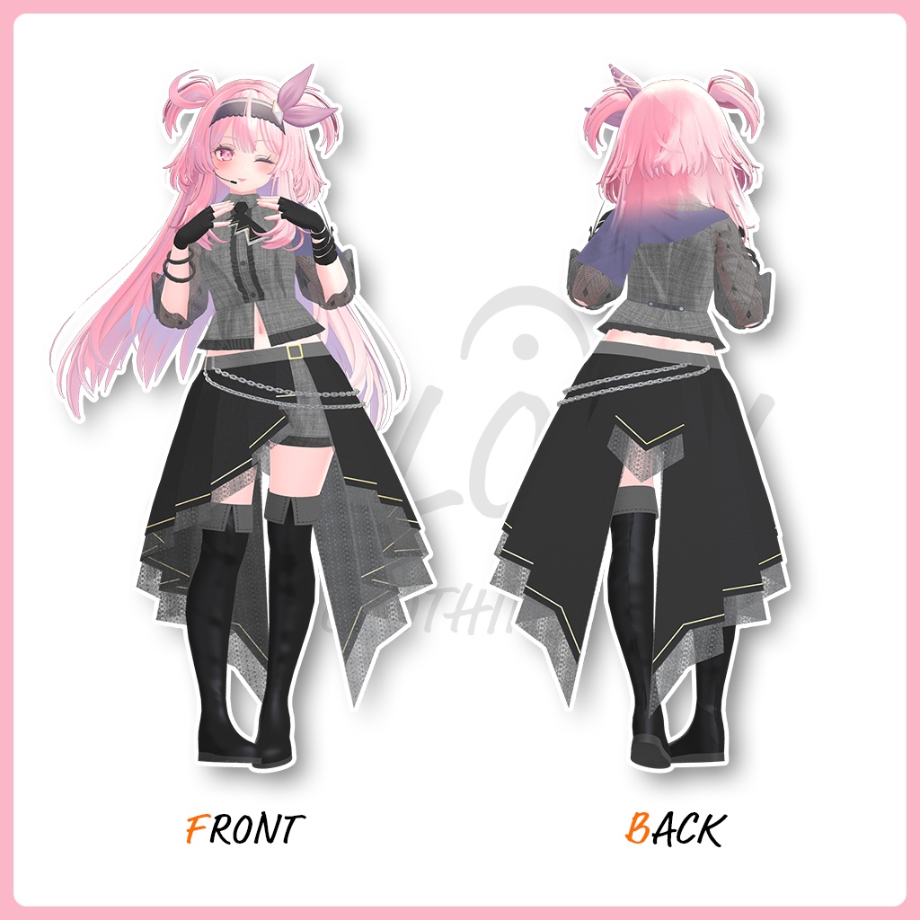 【セレスティアちゃん用】クレセンド・タイプ:アイドル #MELODY_CLOTHING