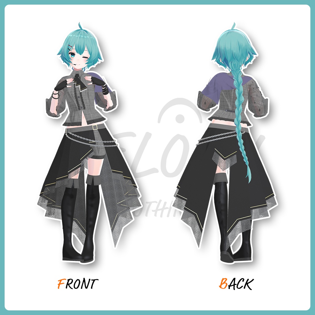 【薄荷ちゃん用】クレセンド・タイプ:アイドル #MELODY_CLOTHING