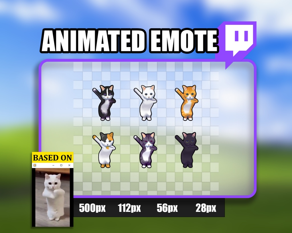 【Twitch Emote】 - Cat Dance to a Chinese Song Meme Emote