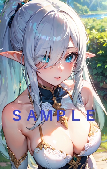 【スマホ用】【イラスト】ファンタジー壁紙：エルフ
