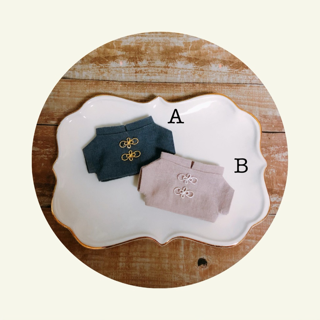 チャイナ風シャツ【10cmぬいsize/送料別】
