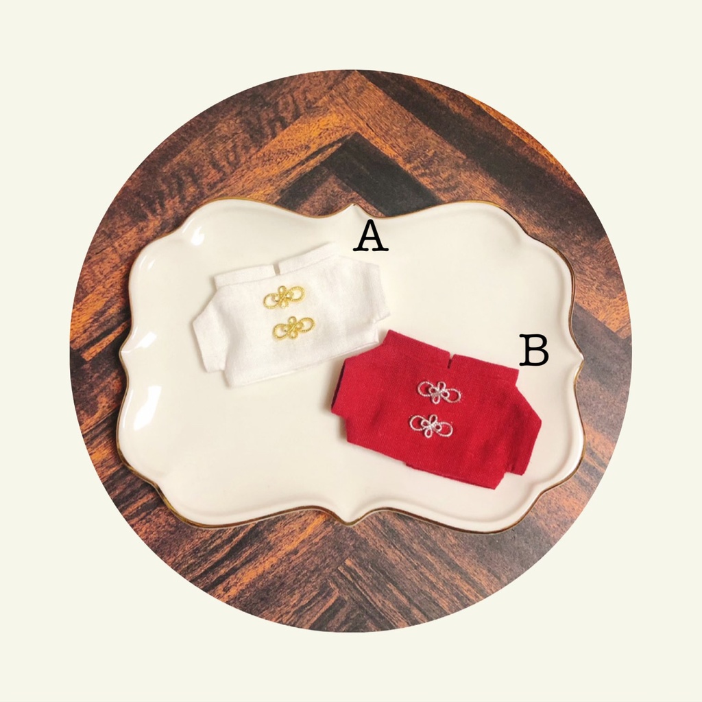 チャイナ風シャツ【10cmぬいsize/送料別】