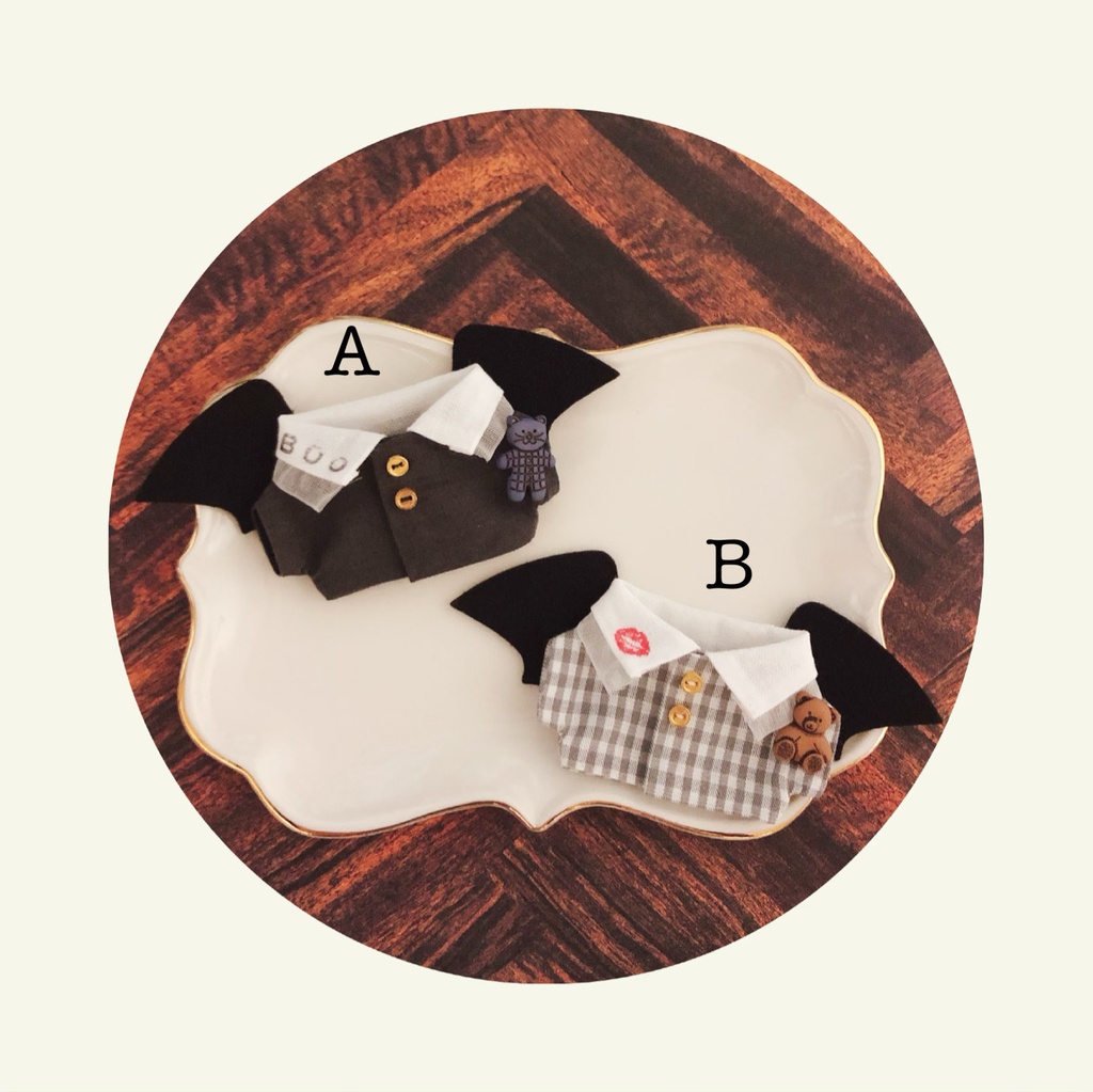 Halloween羽付きシャツ【10cmぬいsize/送料別】