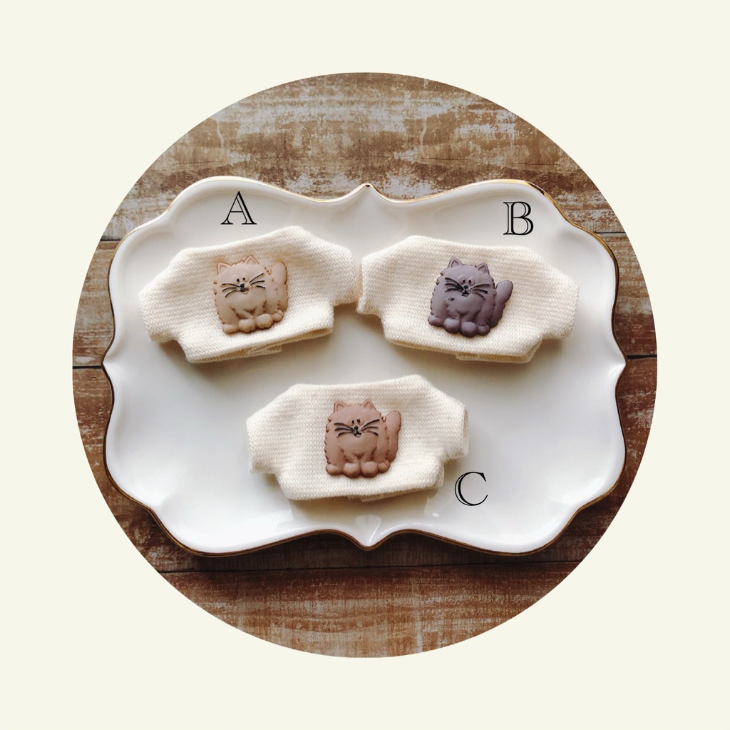 ねこちゃんカットソー【10cmぬいsize/送料別】