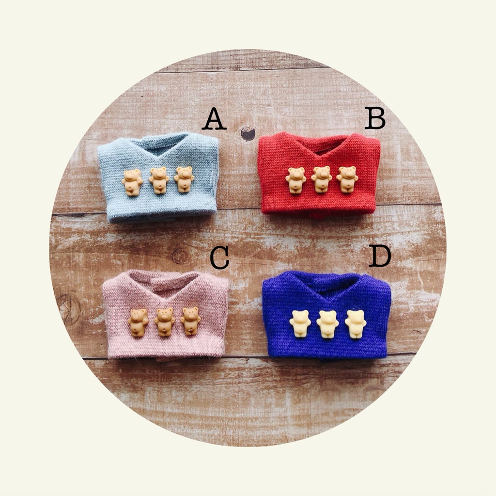 トリプルベアベスト【10cmぬいsize/送料別】