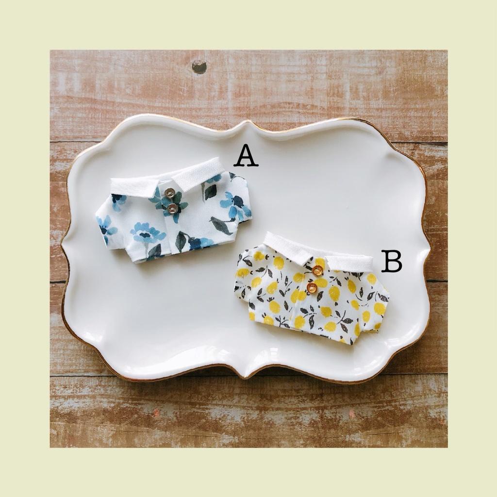 花柄シャツ【10cmぬいsize/送料別】
