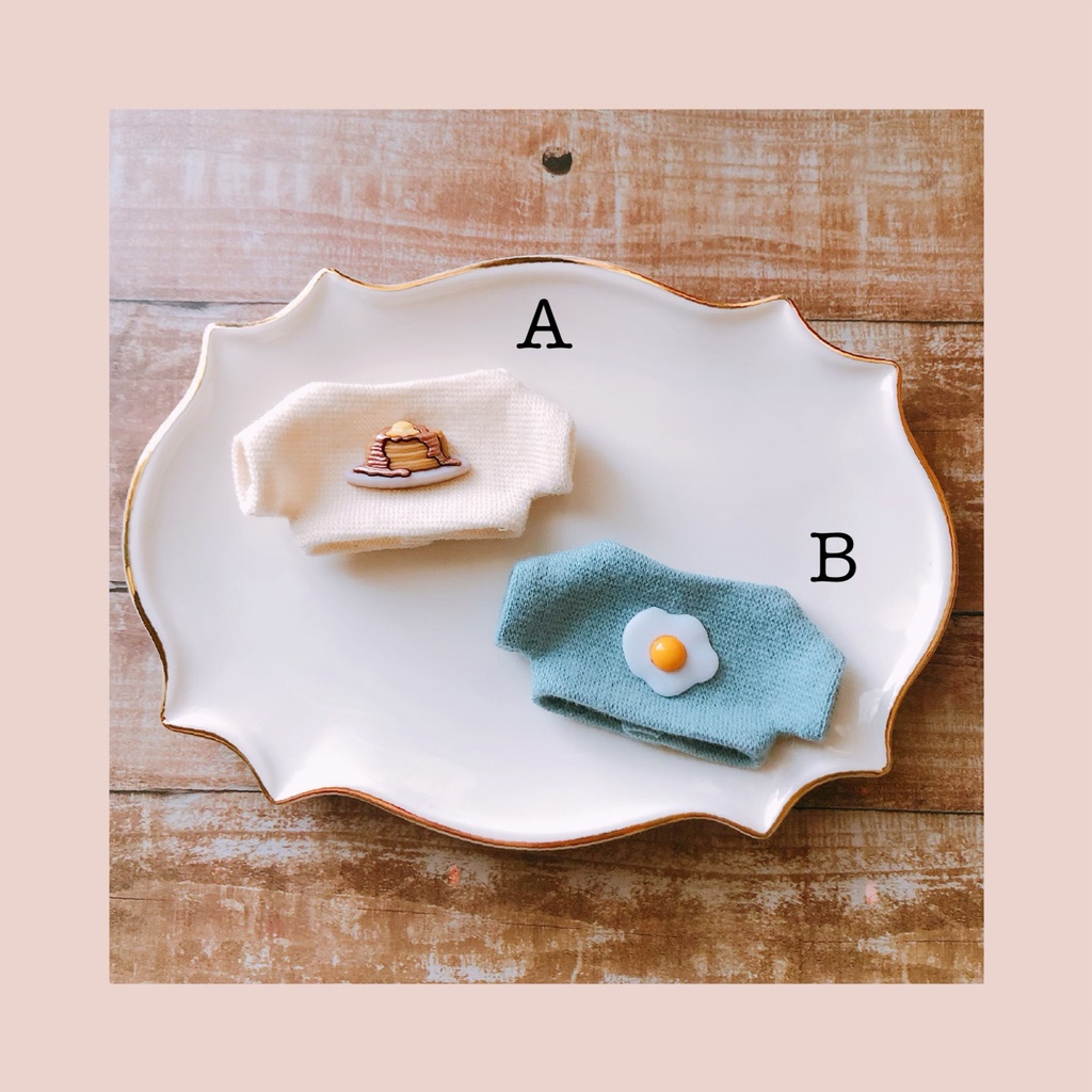 朝ごはんカットソー【10cmぬいsize/送料別】